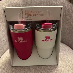 white and pink stanley cup 20 oz